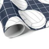 Cute Volleyball Wrapping Paper Cadeaupapier (Rol Hoek)