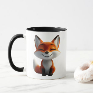 Cute Vos Koffiemok   Kawaii Vos Mok Design 
