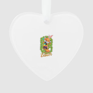 Cute Vos Konijn Oren Happy Easter Vos met Pasen E Ornament