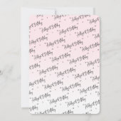 Cute Vos Script Meisje 1e Verjaardag Kaart (Achterkant)