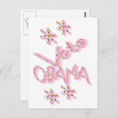 Cute Vote Obama Political Briefkaart (Voorkant / Achterkant)