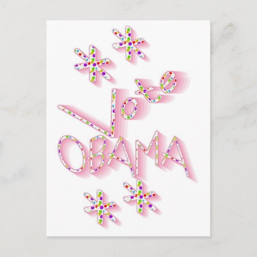Cute Vote Obama Political Briefkaart (Voorkant)