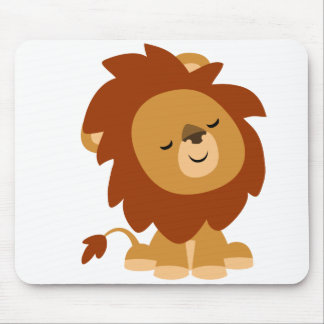 Cute Vreedzame Cartoon Leeuw Muismat