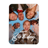 Cute vrienden vieren Happy Birthday Foto Magneet (Verticaal)