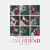 Cute Vriendin Gift | De grootste foto van werelden Fleece Deken (Voorkant)