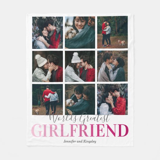 Cute Vriendin Gift | De grootste foto van werelden Fleece Deken (Voorkant)