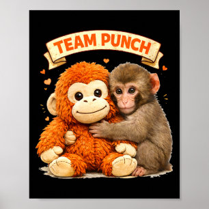 Cute vrouwelijke aap punch panchi kun japan baby poster