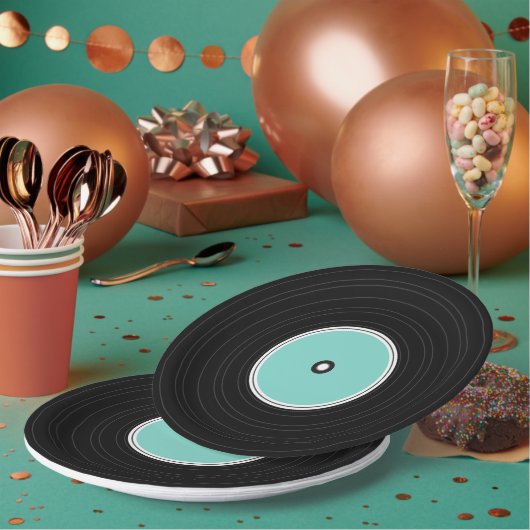 Cute vynil Record party bord (Multi)