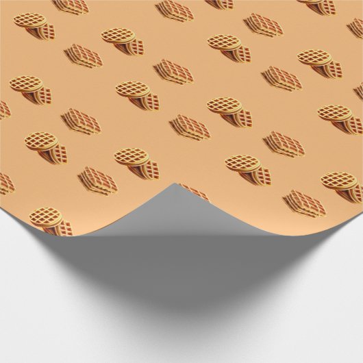Cute Waffle Cadeaupapier (Hoek)