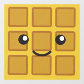 Cute Waffle Glass Raamsticker (Vel)