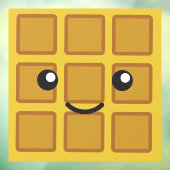 Cute Waffle Glass Raamsticker (Vel 3)