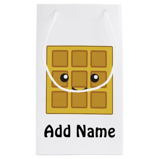 Cute Waffle Klein Cadeauzakje (Achterkant)