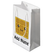 Cute Waffle Klein Cadeauzakje (Voorkant Gekanteld)