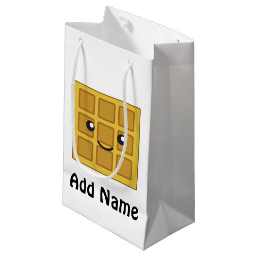 Cute Waffle Klein Cadeauzakje (Voorkant Gekanteld)