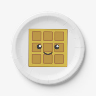 Cute Waffle Papieren Bordje