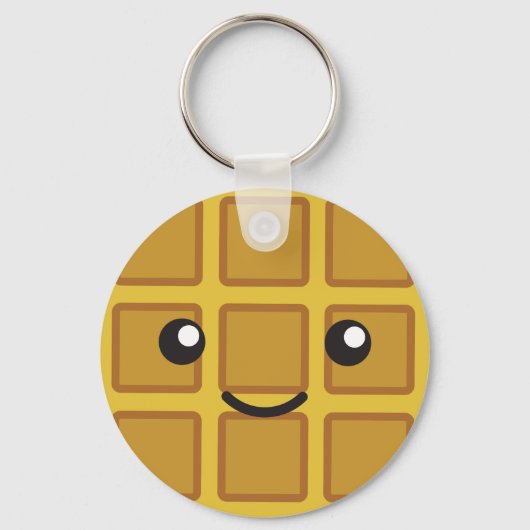 Cute Waffle Sleutelhanger (Voorkant)