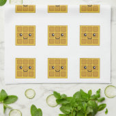 Cute Waffle Theedoek (Gevouwen)