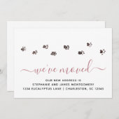 Cute Walch Prints Roos Gold Moving Aankondiging (Voorkant / Achterkant)