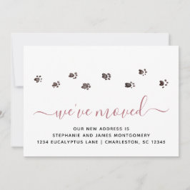 Cute Walch Prints Roos Gold Moving Aankondiging