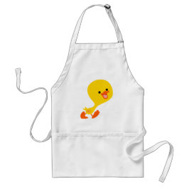 Cute Waling Cartoon Ducking Apron Standaard Schort