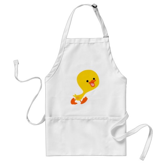 Cute Waling Cartoon Ducking Apron Standaard Schort (Voorkant)
