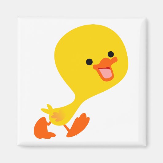 Cute Waling Cartoon Ducking Magnet (Voorkant)