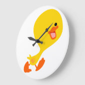 Cute Waling Cartoon Ducking Wall Clock Grote Klok (Hoek)
