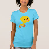 Cute Waling Cartoon Ducking Women T-Shirt (Voorkant)