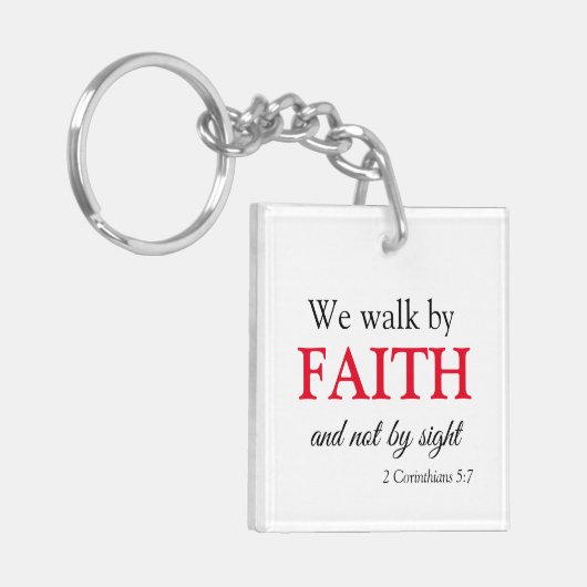 Cute Walk van Faith Sleutelhanger (Voorkant Links)