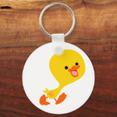 Cute Walking Cartoon Ducking Sleutelhanger (Voorkant)