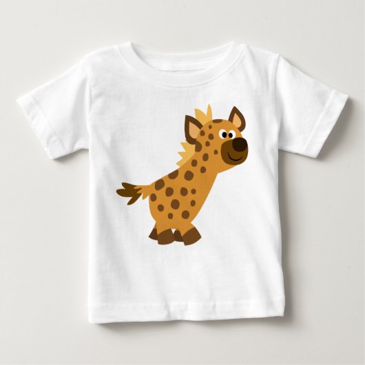 Cute Walking Cartoon Hyena Baby T-Shirt (Voorkant)