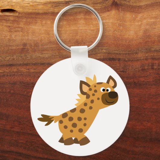 Cute Walking Cartoon Hyena Sleutelhanger (Voorkant)