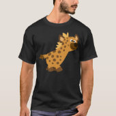 Cute Walking Cartoon Hyena T-Shirt (Voorkant)