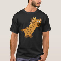 Cute Walking Cartoon Hyena T-Shirt