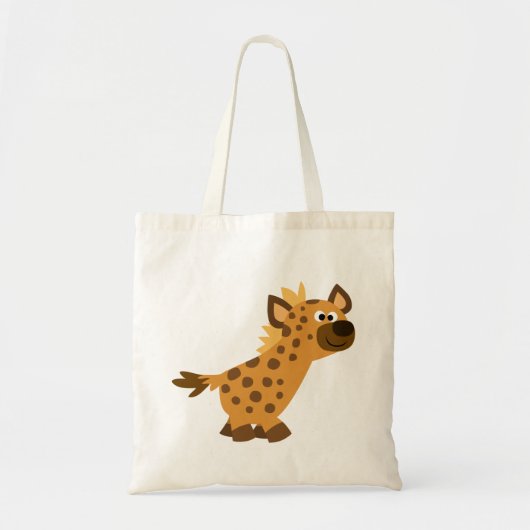 Cute Walking Cartoon Hyena Tote Bag (Voorkant)