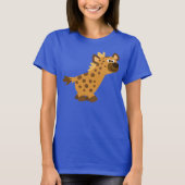 Cute Walking Cartoon Hyena Women T-Shirt (Voorkant)