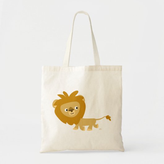 Cute Walking Cartoon Lion Bag Tote Bag (Voorkant)
