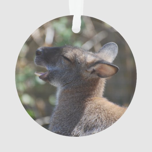 Cute Wallaby Ornament (achterkant)