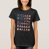 Cute Wallen American Flag Red White Blue Merch Ou T-shirt (Voorkant)