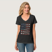 Cute Wallen American Flag Red White Blue Merch Ou T-shirt (Voorkant volledig)