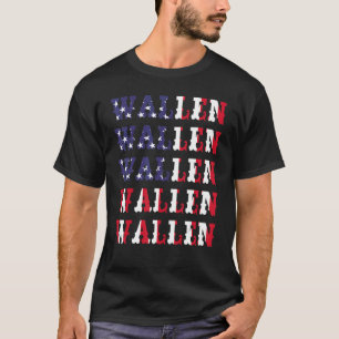 Cute Wallen American Flag Red White Blue Merch out T-shirt