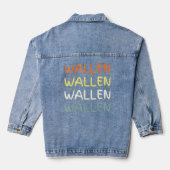 Cute Wallen Merch Outfit Denim Jacket (Achterkant)