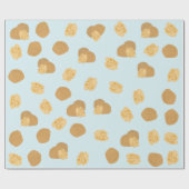 Cute Walnoten Nut Pattern Cadeaupapier (Vlak)