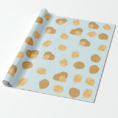 Cute Walnoten Nut Pattern Cadeaupapier (Uitgerold)
