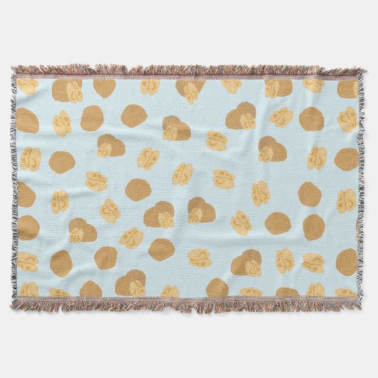 Cute Walnoten Nut Pattern Deken (Voorkant)