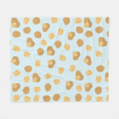 Cute Walnoten Nut Pattern Fleece Deken (Voorkant (Horizontaal))