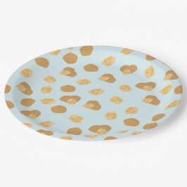 Cute Walnoten Nut Pattern Papieren Bordje