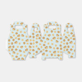 Cute Walnoten Nut Pattern Pastel Blue Bedankdoosjes (Uitgevouwen)