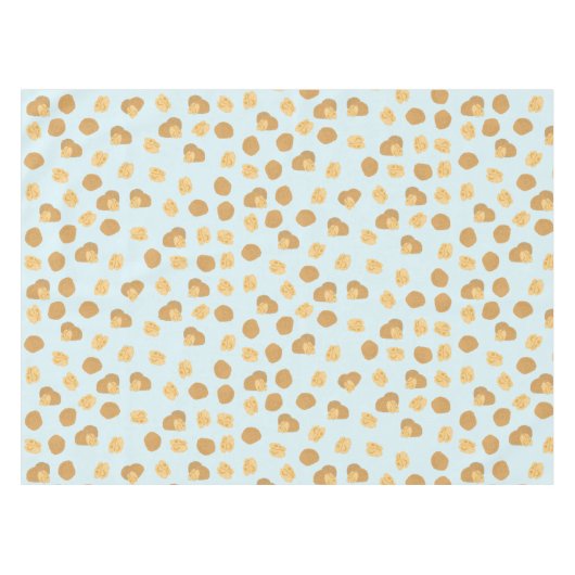 Cute Walnoten Nut Pattern Pastel Blue Tafelkleed (Voorkant (Horizontaal))