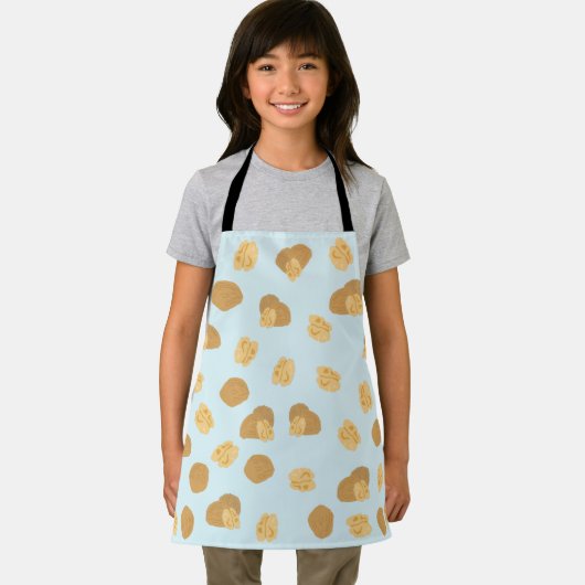 Cute Walnoten Nut Pattern Schort (Insitu)